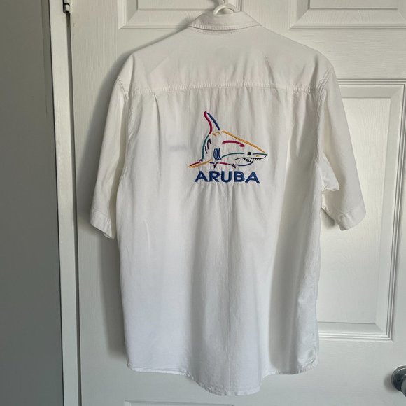 Vintage Aruba 100% Cotton Button Down Shirt - Picture 2 of 5